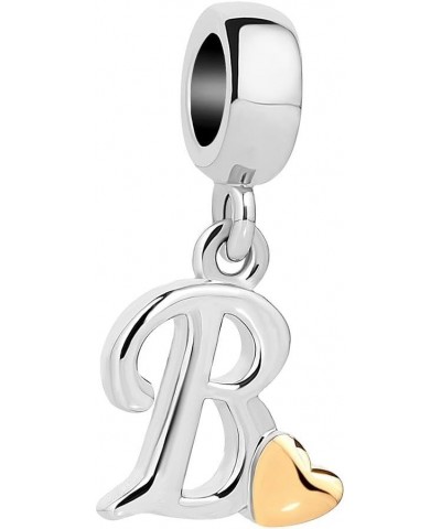 Alphabet Charm Dangle A-Z Letters Bead For Bracelets B $6.00 Bracelets