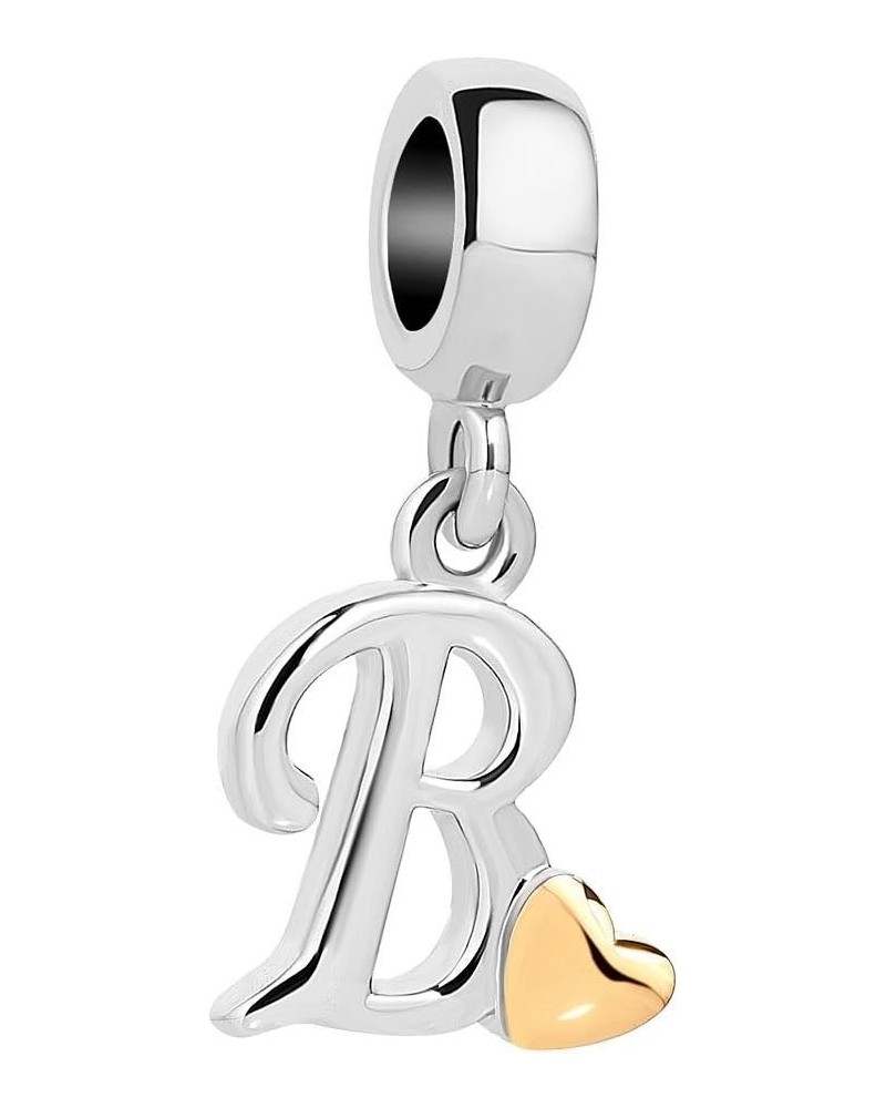 Alphabet Charm Dangle A-Z Letters Bead For Bracelets B $6.00 Bracelets