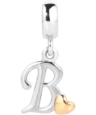 Alphabet Charm Dangle A-Z Letters Bead For Bracelets B $6.00 Bracelets