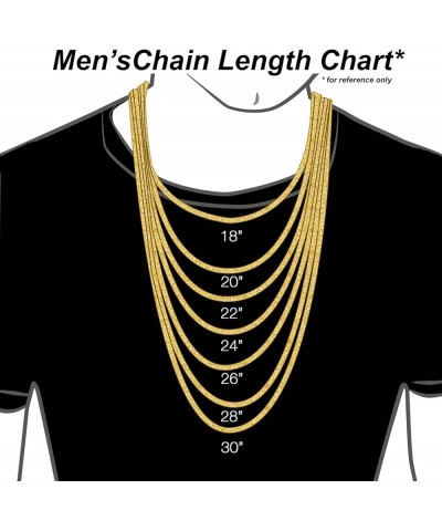 10K Yellow Gold 1.8mm, 2.5mm, or 3.5mm Round Box Chain Necklace - Multiple Lengths Available - Yellow Or White 2.5MM, White 2...