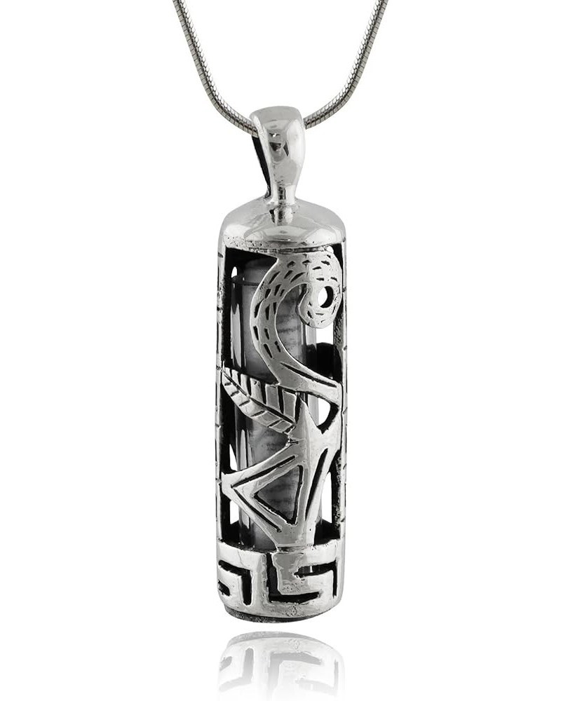 Sterling Silver Jewish Pendant Necklace for Men and Women MEZUZAH 1 $11.44 Necklaces