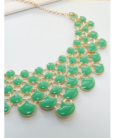 Fashion Statement Collar Necklace Vintage Openwork Bib Costume Jewelry emerald $11.79 Necklaces