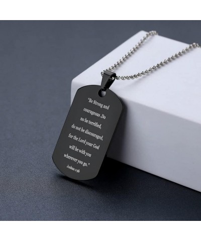 AIbeads Personalized Dog Tag Engrave Text Font Memorial, Custom Stainless Steel Necklace,Unique Military Style Gift to Boyfri...