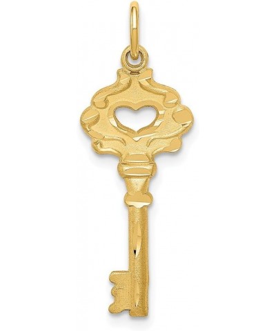 14K Yellow Gold Key Charm $63.99 Bracelets