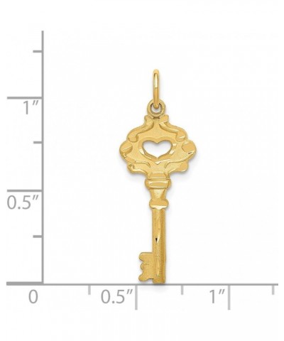 14K Yellow Gold Key Charm $63.99 Bracelets