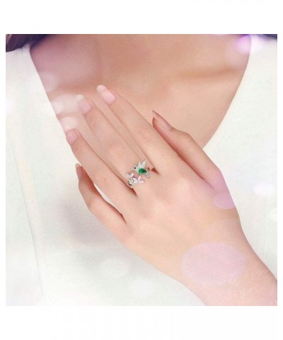 Exquisite Jewelry Ring Love Rings Elegant Cubic Zirconia Flower Bird Open Ring Women Party Wedding Jewelry Gift Wedding Band ...