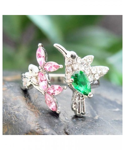 Exquisite Jewelry Ring Love Rings Elegant Cubic Zirconia Flower Bird Open Ring Women Party Wedding Jewelry Gift Wedding Band ...