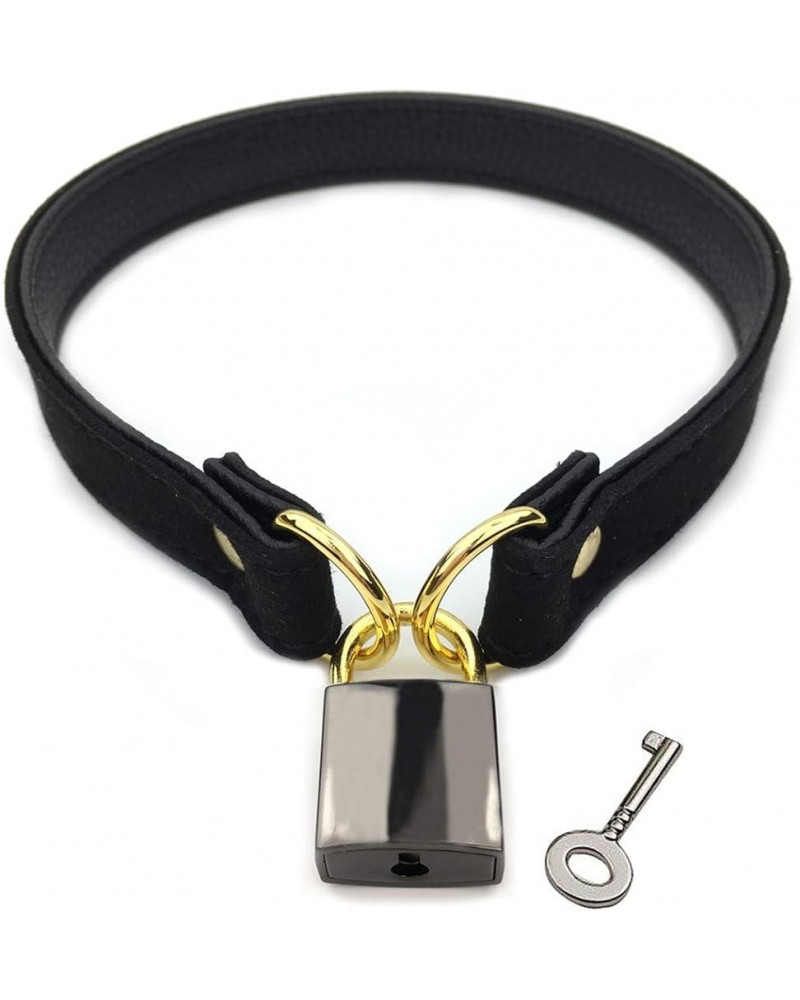 Padlock Choker Collar Necklace Lolita Collar Cat Kitty Velvet Necklace with Lock and Key E $10.06 Necklaces