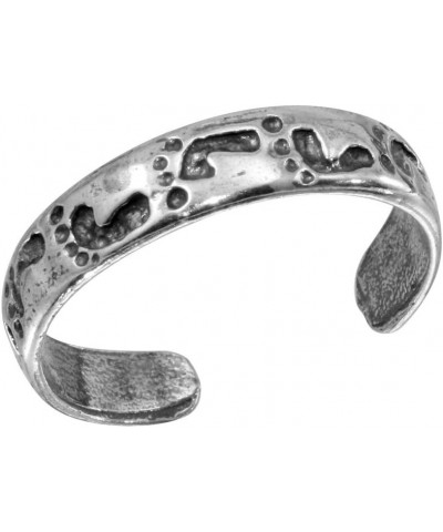 Sterling Silver Footprint Adjustable Toe Ring $10.79 Body Jewelry