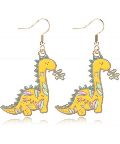 Cute Animal Snake Bite Earrings for Girls Flamingo Earrings for Women Colorful 3D Dinosaur Chicken Cat Earrings Green Peacock...