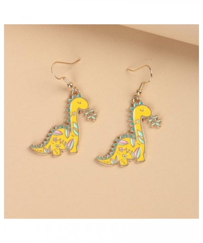 Cute Animal Snake Bite Earrings for Girls Flamingo Earrings for Women Colorful 3D Dinosaur Chicken Cat Earrings Green Peacock...