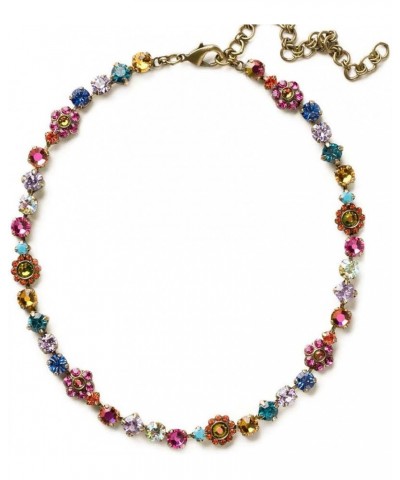 Sorrelli Classic Floral Tennis Necklace Southwest Brights Antique Gold-Tone $47.50 Necklaces