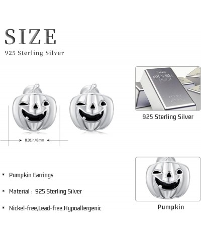 Bat/Spider/Skull/Pumpkin Earrings for Women Girls 925 Sterling Silver Gothic Halloween Earrings Jewelry Halloween Party Gifts...