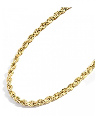 Gold Chain Necklace Collection - 14K Solid Yellow Gold Filled Rope Chain Necklaces for Women and Men with Different Sizes (2....