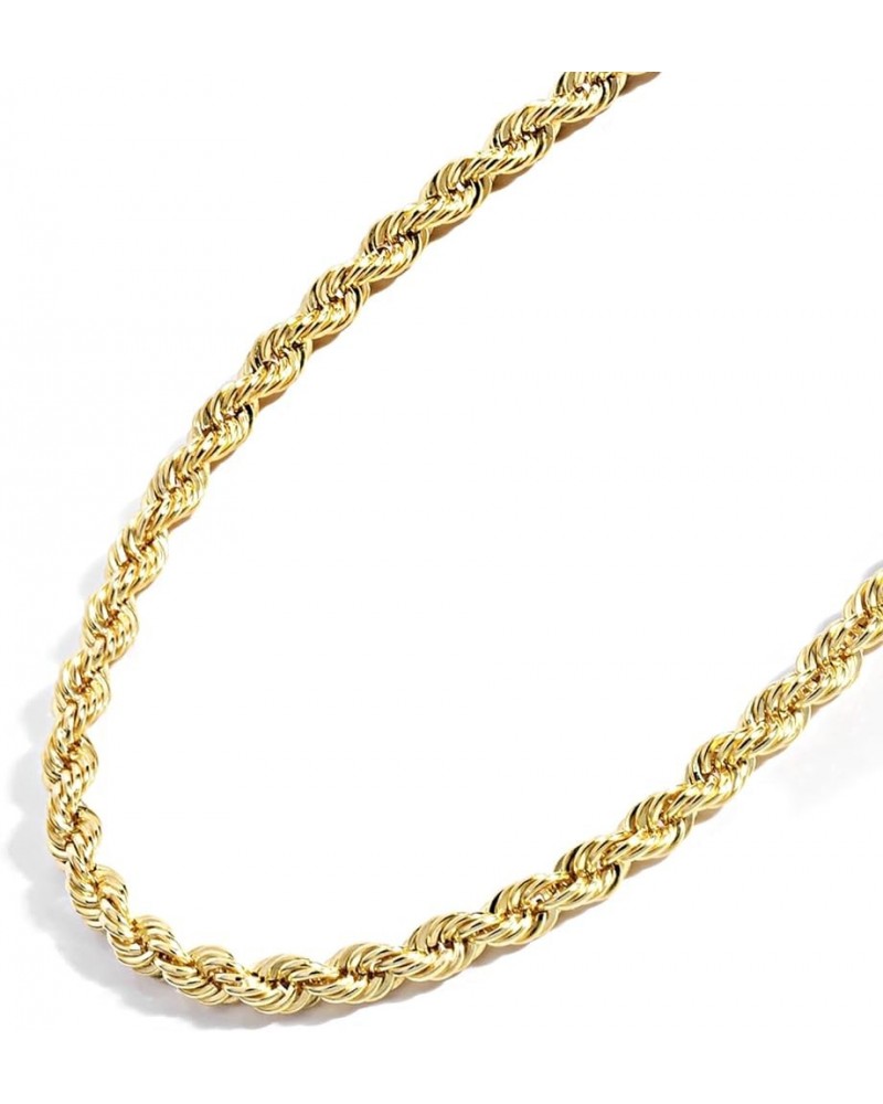 Gold Chain Necklace Collection - 14K Solid Yellow Gold Filled Rope Chain Necklaces for Women and Men with Different Sizes (2....