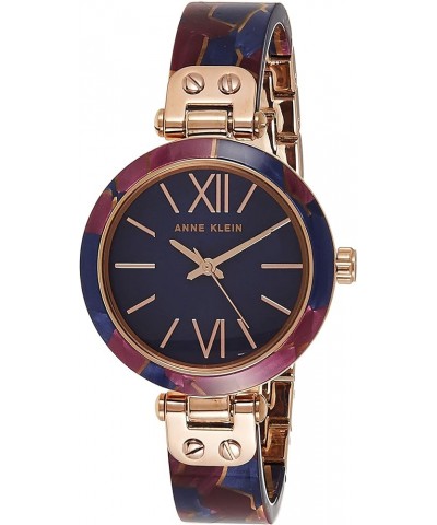 Women's Resin Bangle Watch Navy Blue/Rose Gold $43.20 Bracelets