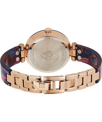 Women's Resin Bangle Watch Navy Blue/Rose Gold $43.20 Bracelets