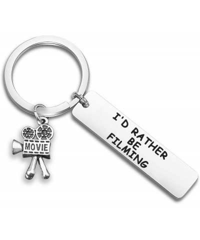 Movie Camera Keychain I'd Rather Be Filming Jewelry Gift For Director Videographer Writer I'd Rather Be Filming Keychain $6.1...