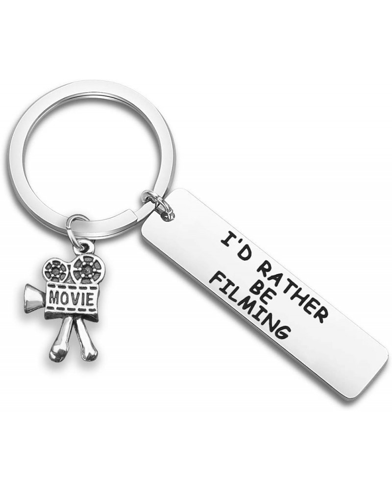 Movie Camera Keychain I'd Rather Be Filming Jewelry Gift For Director Videographer Writer I'd Rather Be Filming Keychain $6.1...