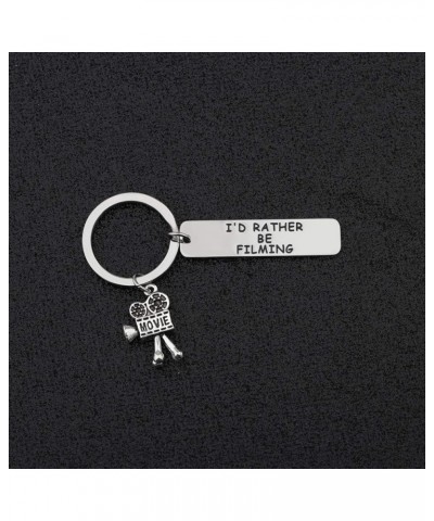 Movie Camera Keychain I'd Rather Be Filming Jewelry Gift For Director Videographer Writer I'd Rather Be Filming Keychain $6.1...