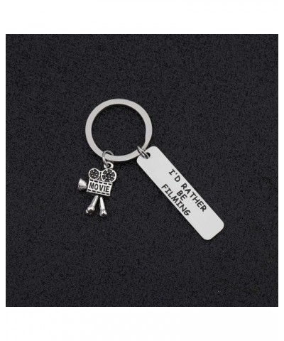 Movie Camera Keychain I'd Rather Be Filming Jewelry Gift For Director Videographer Writer I'd Rather Be Filming Keychain $6.1...