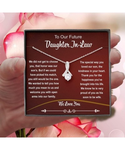 Future Daughter in Law Gifts, Welcoming Daughter In Law Into Family, To My Future Daughter-In-Law Necklace, Wedding Present f...