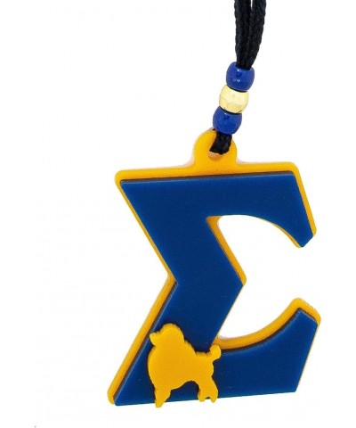 Sigma Gamma Rho MED-A Acrylic Greek Symbol Medallion 16 Inch Long Tiki Necklace $13.18 Necklaces