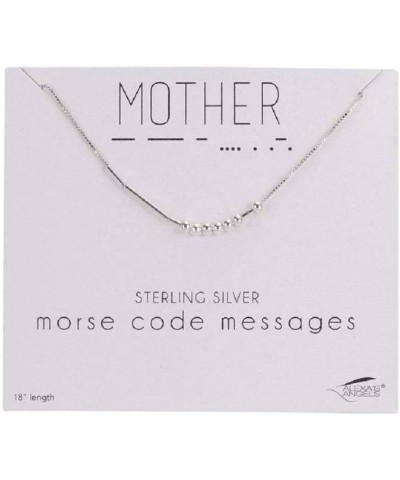 18" SS morse code necklace mother carded $12.98 Necklaces