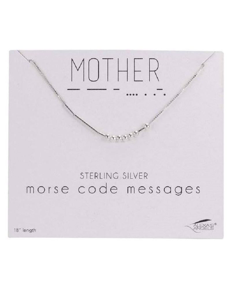 18" SS morse code necklace mother carded $12.98 Necklaces