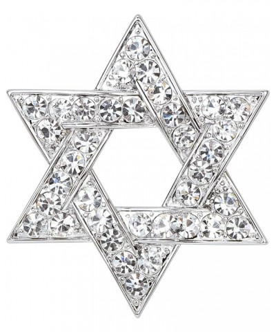 Sparkle Crystal Star of David Brooch Pin Rhinestone Star Bouquet Brooch Pin Lapel Pins Spiritual Brooch Badge Silver $10.91 B...