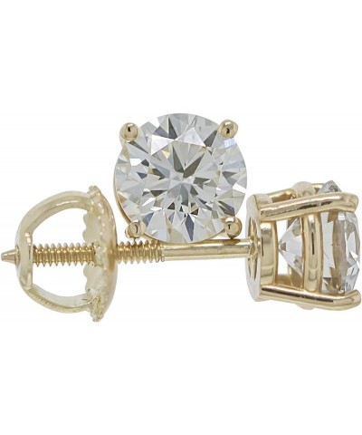 14k Yellow Gold Lab Grown Diamond Stud Earrings IGI Certified (I-J Color, VS2-SI1 Clarity) 1.5 carats $762.45 Earrings