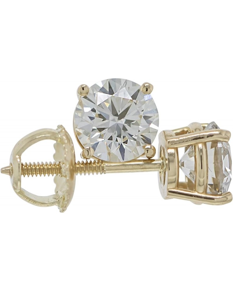 14k Yellow Gold Lab Grown Diamond Stud Earrings IGI Certified (I-J Color, VS2-SI1 Clarity) 1.5 carats $762.45 Earrings