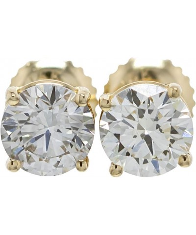 14k Yellow Gold Lab Grown Diamond Stud Earrings IGI Certified (I-J Color, VS2-SI1 Clarity) 1.5 carats $762.45 Earrings