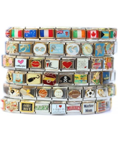 Wyoming State Flag Italian Charm $6.94 Bracelets