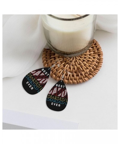 Leopard Faux Leather Earrings for Women Dangle Lightweight Teardrop Earrings Pattern (1) $10.25 Earrings