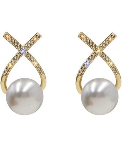 925 Silver, 14K Gold Plated, AAA+ Quality Handpicked Freshwater Cultured Stud Pearl Earrings $4.94 Earrings