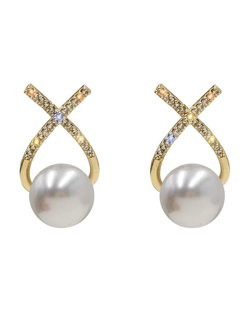 925 Silver, 14K Gold Plated, AAA+ Quality Handpicked Freshwater Cultured Stud Pearl Earrings $4.94 Earrings