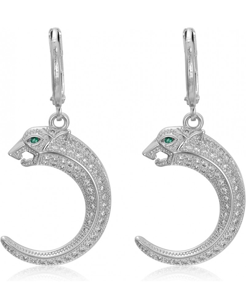 Cubic Zirconia Dangle Earrings for Women Angel/Heart/Animal Huggie Hoop Earrings Pave CZ Hypoallergenic Earrings Jewelry Vale...