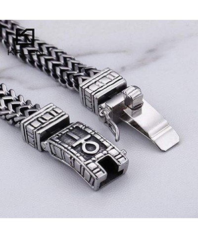 gyptian Ankh Symbol Of Life Charm Cross Bracelets For Men Women Stainless Steel Biker Mesh Linking Chain Bracelet Jewelry Sil...