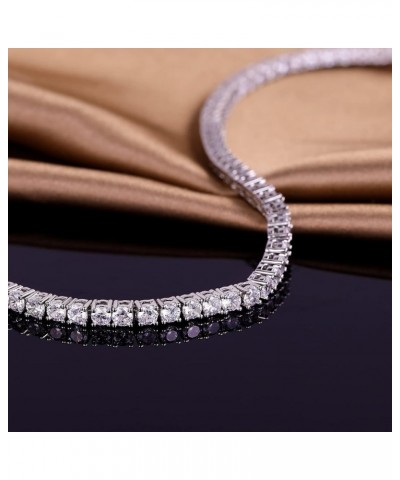 GMESME 18K White Gold Plated 3.0mm Cubic Zirconia Classic Tennis Bracelet 6/6.5/7/7.5/8/8.5/9 Inch White Gold 9 inch $9.03 Br...