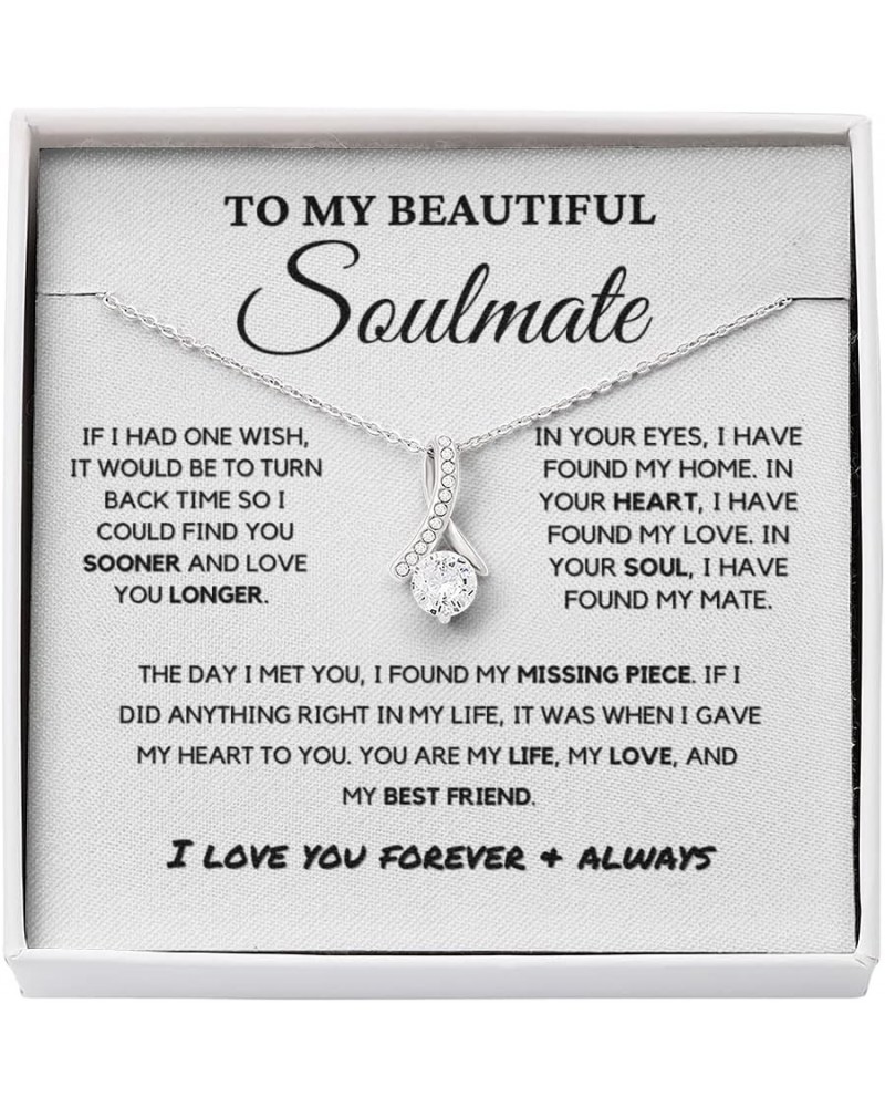 Soulmate - Missing Piece - Eternal Hope Necklace | Romantic Gift for Wife, FianceÌ, Girlfriend, Valentine's Day Present 0201b...