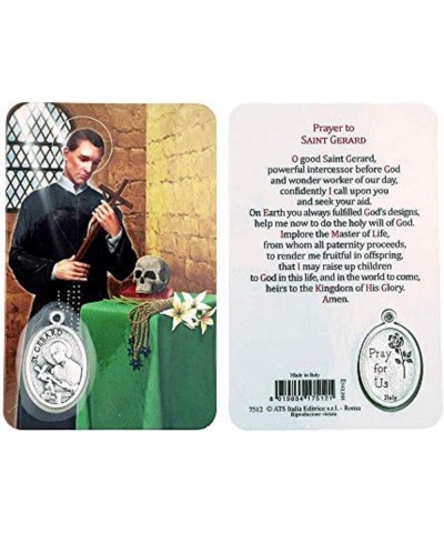 Holy Figure Prayer Card with Medal | Saint Prayer and Medal | 8 Figures (St. Jude) St. Gerard $7.07 Necklaces