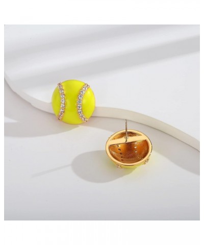 Ball Earrings Basketball Football Baseball Softball Volleyball Tennis Rugby Earrings Sports Studs Earrings for Women Sports T...