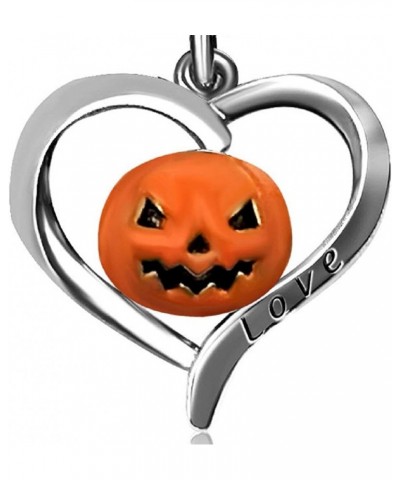 Pumpkin Heart Halloween Birthday Birthstone Dangle Ctystal Love Womens Beads Charms for Bracelet Christmas Jewelry Halloween ...