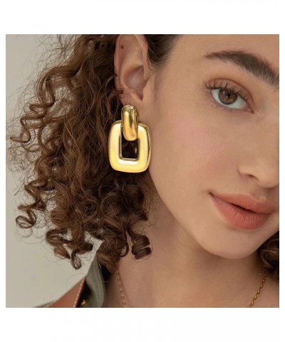 Gold Statement Earrings for Women Dangle Drop Large Statement Earrings Multiple Styles Gold Chunky Ear Jewelry for Birthday P...