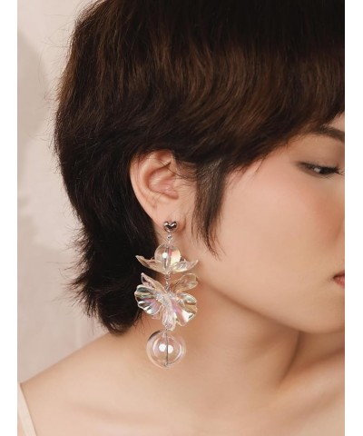 Colorful Statement Flower Stud Earrings Dangling for Women Girls, Accessories Jewelry Trendy Stuff 2 B25 $7.53 Earrings