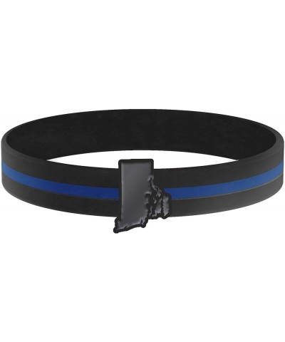 Thin Blue Line State Bracelets 8.0 Inches Rhode Island $8.05 Bracelets