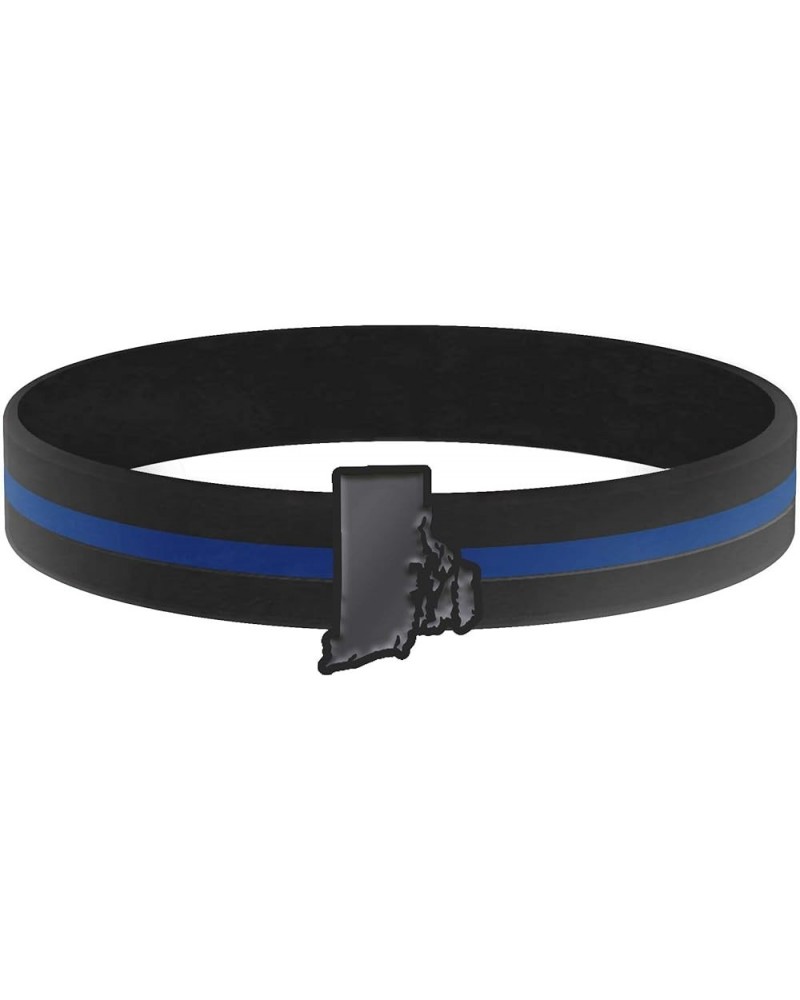 Thin Blue Line State Bracelets 8.0 Inches Rhode Island $8.05 Bracelets