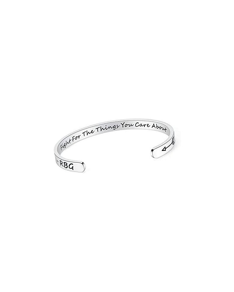 Inspirational Cuff Bracelet Bangle Keep Going Motivational Mantra Quote Stainless Steel Engraved Best Friend Sister Gift for ...