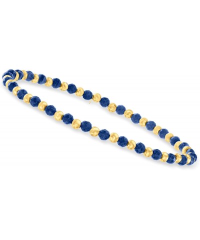 Canaria 6.00 ct. t.w. Sapphire Bead Stretch Bracelet in 10kt Yellow Gold. 7 inches $48.44 Bracelets